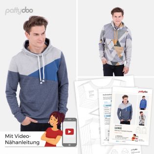 Schnittmuster - pattydoo - Luke - Freestyle Hoodie 