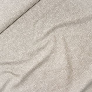Leinen - Baumwolle - garngefärbt - uni - meliert - beige
