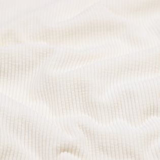 Cord mit Fellabseite - creme