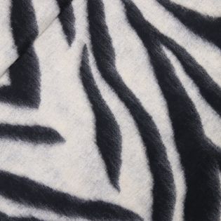 Wolle - Zebra - creme - schwarz