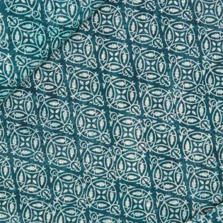 Baumwolle - Batik - Ornamente - grün
