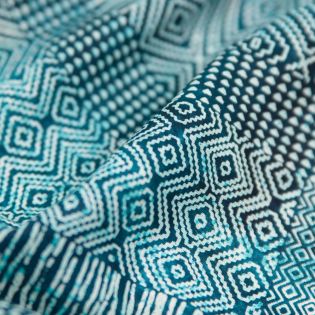 Viskose - Batik Ornamente - blau
