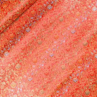 Brokat -klassischer Paisley - rot
