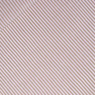 Polyester - Leinenoptik  -  Streifen - beige - weiß