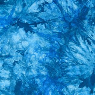 Viskose - Leinen - Batik - blau