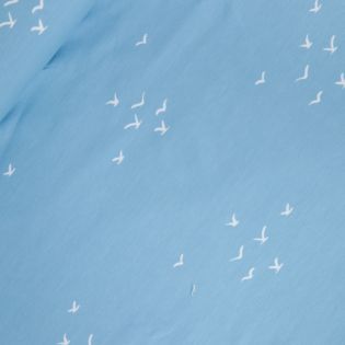 Baumwolljersey  - Himmelsgeflüster - hellblau 