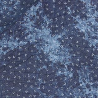 Baumwollstepper - Anker - blau