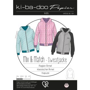 Schnittmuster - ki - ba - doo - Mix & Match - Sweatjacke - Kids