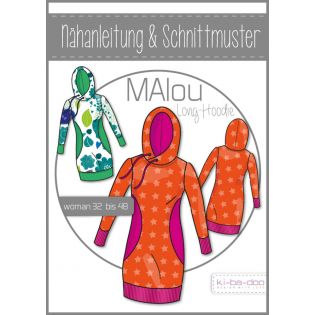 Schnittmuster - ki - ba - doo - MAlou - Long - Hoodie - Woman