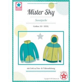 Schnittmuster - Farbenmix - Mister Sky - Sweatjacke
