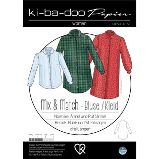 Schnittmuster - ki - ba - doo - Mix & Match - Bluse - Kleid - Woman