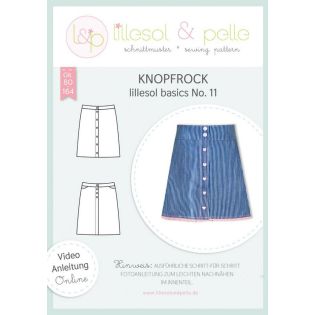 Schnittmuster - Lillesol & Pelle - Lillesol Basics  No. 11 - Knopfrock - Girls