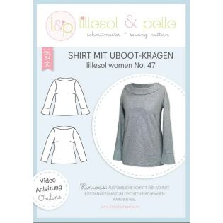 Schnittmuster - Lillesol & Pelle - Lillesol Women No. 47 - Shirt mit U-Boot Kragen