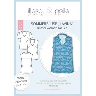 Schnittmuster - Lillesol & Pelle - Lillesol Women No. 72 - Sommerbluse - Lavina