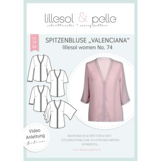 Schnittmuster - Lillesol & Pelle - Lillesol Woman No. 74 - Spitzenbluse - Valenciana
