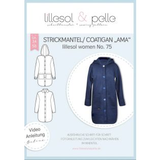 Schnittmuster - Lillesol & Pelle - Lillesol Women No. 75 - Strickmantel/Coatigan - AMA