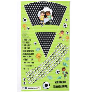 French Terry - Schultüte Panel -  Fußball