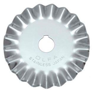 Olfa - Ersatzklinge für Rollschneider - Zacken - 45 mm