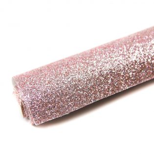 Deko - Glitzerstoff - Zuschnitt - 68 x 45 cm - rosa