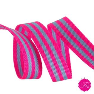 Tula Pink - Gurtband - pink-grau - 2 Yards