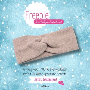 Freebie - Stirnband - Fleece