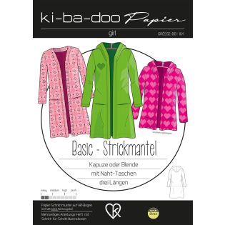 Schnittmuster - ki - ba - doo - Basic - Strickmantel - Girls