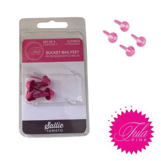 Tula Pink - Bucket Bag Füsschen - 4 Stück- pink