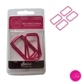 Tula Pink - Rechteckring 40mm groß - pink