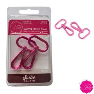Tula Pink - Karabinerhaken 25mm gross- pink