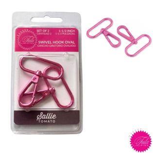 Tula Pink - Karabinerhaken 40mm gross- pink