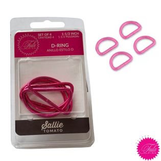 Tula Pink - D-Ring 40mm groß - pink