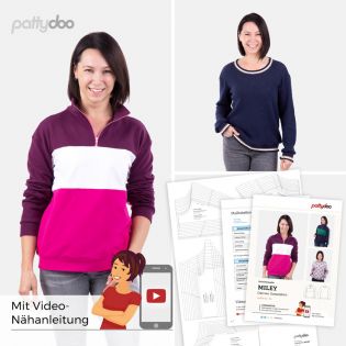 Schnittmuster - pattydoo - Miley - Damen Sweatshirt 