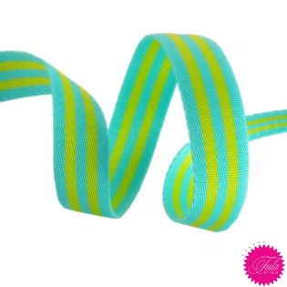 Tula Pink - Gurtband - Limette Türkis