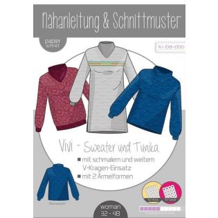 Schnittmuster - ki - ba - doo - Vivi - Sweater und Tunika - Woman