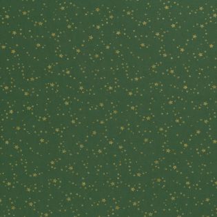 Baumwolle - Weihnachten - Sternenhimmel - grün -gold