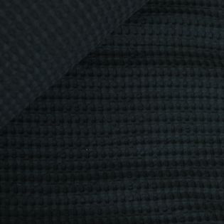 Waffelpique - XL - Premuim Basic  - uni- schwarz