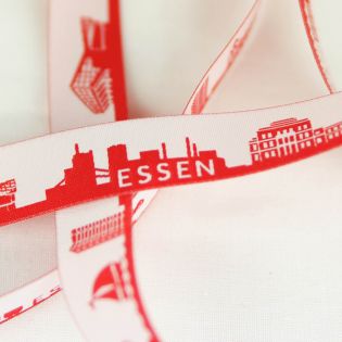 Webband - skyline Essen - rot