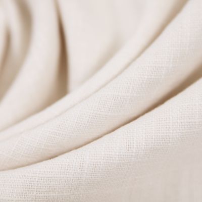 Reines Leinen - vorgewaschen - uni - creme