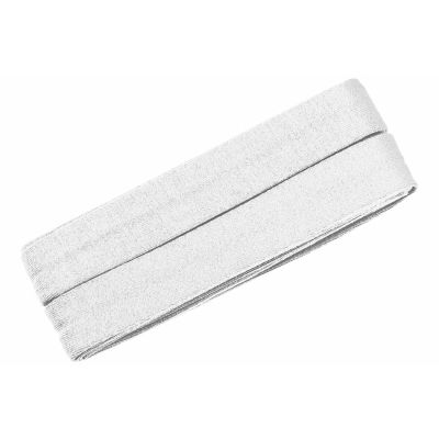 Jerseyschrägband - 40/20 - 3m Coupon - weiß