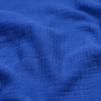 Baumwoll - Musselin - Double Gauze - kobalt