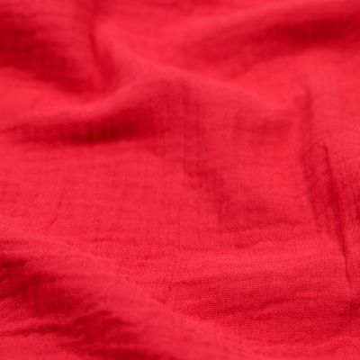 Baumwoll - Musselin - Double Gauze - rot