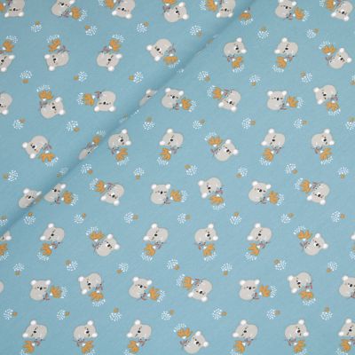 Baumwolljersey - Koalas - blau
