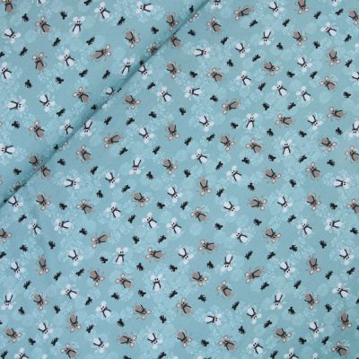 Baumwolljersey - Mäuse - teal
