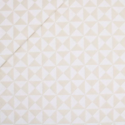 Dekostoff - Dreiecke - beige