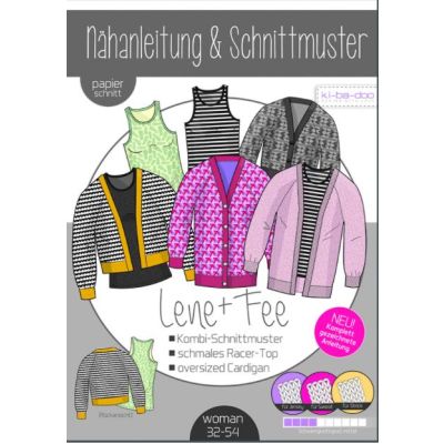 Schnittmuster - ki - ba - doo - Lene + Fee - Top + Cardigan - Woman