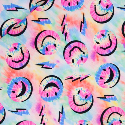 Baumwolljersey - Smiley 