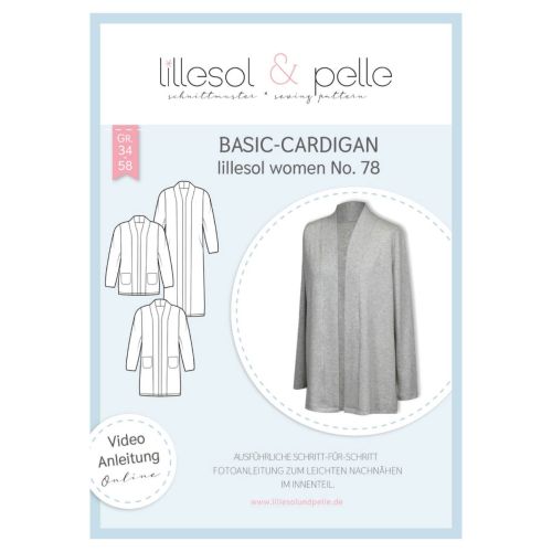 Schnittmuster - Lillesol & Pelle - Lillesol Woman No. 78 - Basic-Cardigan