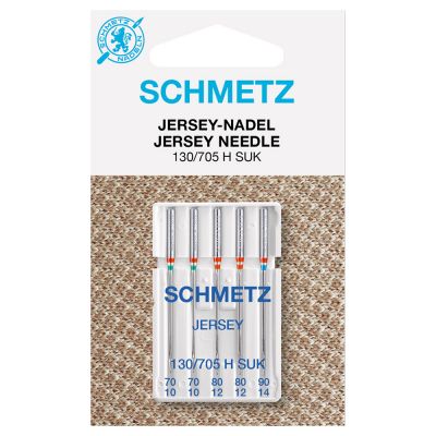 Schmetz - 5 Nähmaschinennadeln - 130/705h - SUK - Jersey 70-90