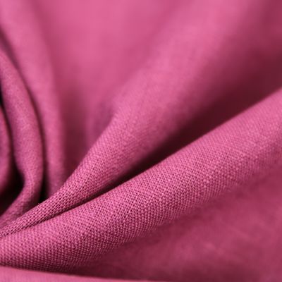 Reines Leinen - vorgewaschen - uni - pink