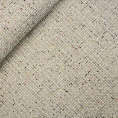 Boucle - Pailletten - creme